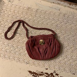 Little Lexie Night Out Pink Pebbled Leather Bag